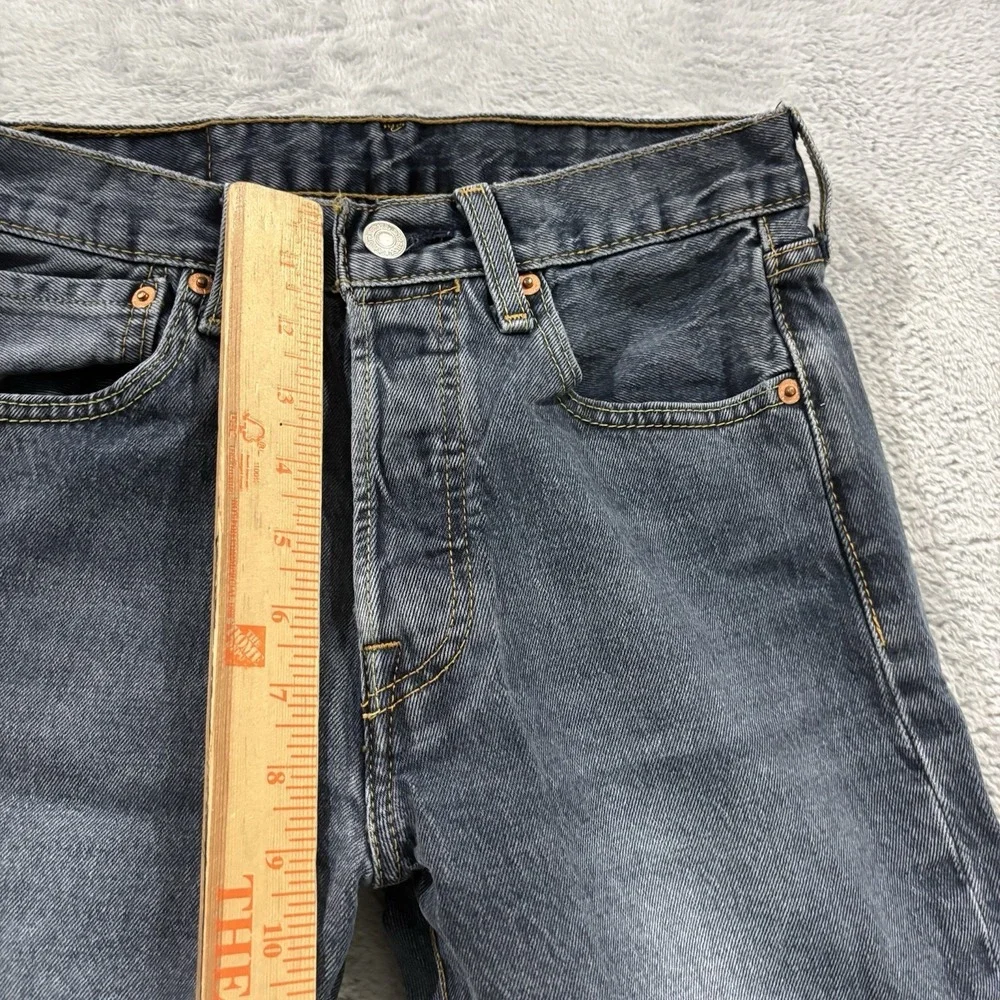 Levi's 501 Jeans Men's 28x32 Rigid Button Fly Original Straight Blue Denim Pants